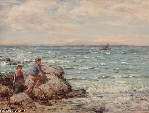 Wikioo.org - The Encyclopedia of Fine Arts - Painting, Artwork by Joseph Henderson - The Boat In Sight