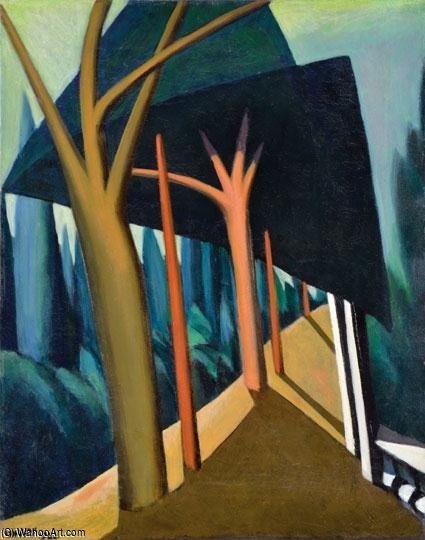WikiOO.org - دایره المعارف هنرهای زیبا - نقاشی، آثار هنری Lajos Tihanyi - Three Trees