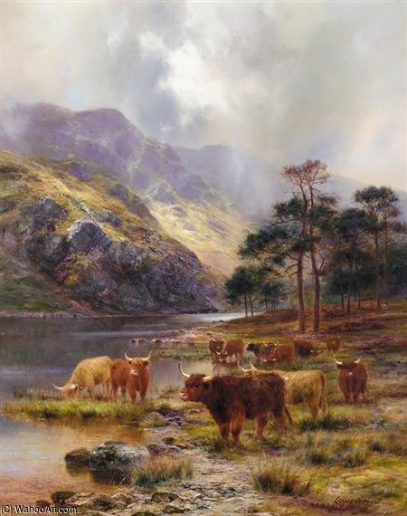 Wikioo.org - The Encyclopedia of Fine Arts - Painting, Artwork by Louis Bosworth Hurt - Loch Awe