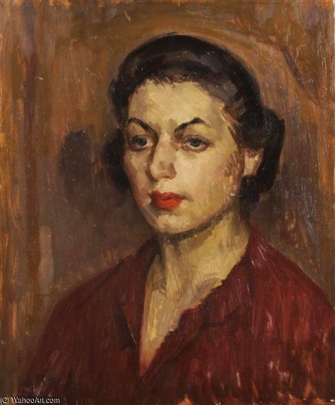 WikiOO.org - Güzel Sanatlar Ansiklopedisi - Resim, Resimler Louis Ritman - A Pair Of Portraits Depicting Models