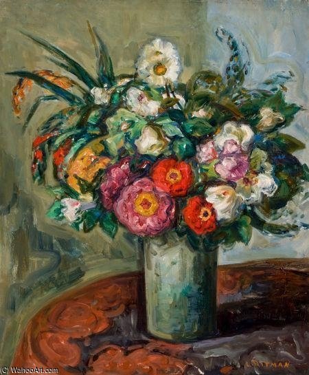 Wikioo.org - Bách khoa toàn thư về mỹ thuật - Vẽ tranh, Tác phẩm nghệ thuật Louis Ritman - Floral Still Life