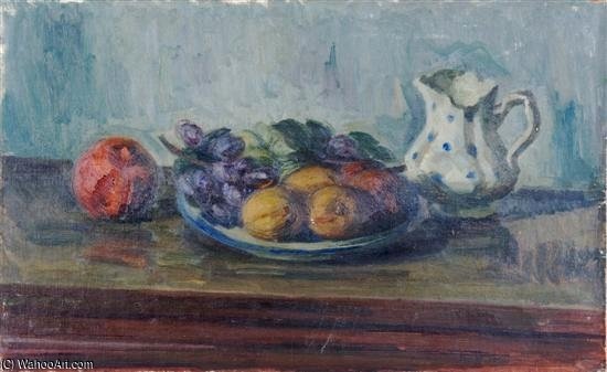 WikiOO.org - Encyclopedia of Fine Arts - Maalaus, taideteos Louis Ritman - Fruit With Pitcher