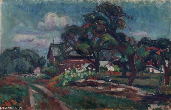 WikiOO.org - Encyclopedia of Fine Arts - Maalaus, taideteos Louis Ritman - Road To The Barn