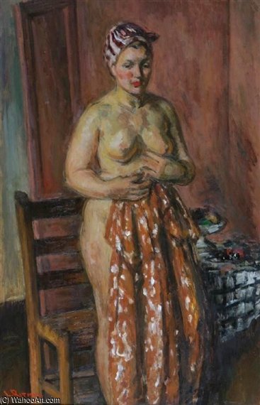 WikiOO.org - Encyclopedia of Fine Arts - Maľba, Artwork Louis Ritman - Semi Nude