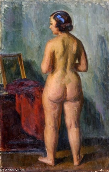WikiOO.org - Encyclopedia of Fine Arts - Lukisan, Artwork Louis Ritman - Standing Nude