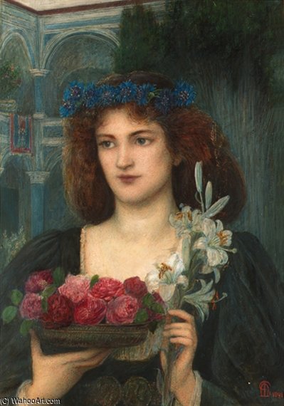 Wikioo.org - The Encyclopedia of Fine Arts - Painting, Artwork by Marie Spartali Stillman - Beatrice