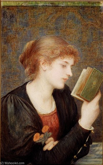 WikiOO.org - Encyclopedia of Fine Arts - Lukisan, Artwork Marie Spartali Stillman - Love Sonnets