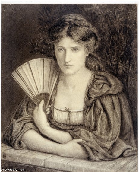 WikiOO.org - Encyclopedia of Fine Arts - Lukisan, Artwork Marie Spartali Stillman - Self-portrait