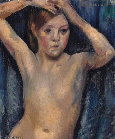 WikiOO.org - Encyclopedia of Fine Arts - Maľba, Artwork Mark Gertler - Nude