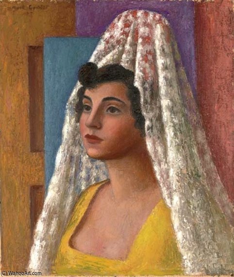 WikiOO.org - Encyclopedia of Fine Arts - Målning, konstverk Mark Gertler - Portrait Of Dorothy Morland