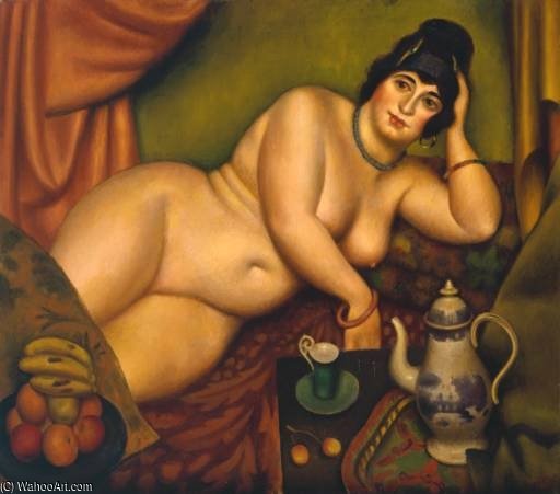 WikiOO.org - Encyclopedia of Fine Arts - Maleri, Artwork Mark Gertler - Queen Of Sheba