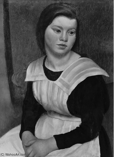 Wikioo.org - The Encyclopedia of Fine Arts - Painting, Artwork by Mark Gertler - The Servant Girl