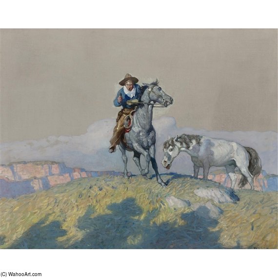 WikiOO.org - 百科事典 - 絵画、アートワーク Nc Wyeth - フォール バックを
