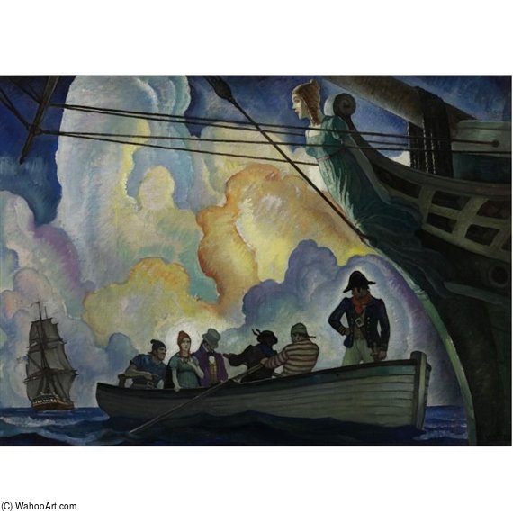 Wikioo.org - Bách khoa toàn thư về mỹ thuật - Vẽ tranh, Tác phẩm nghệ thuật Nc Wyeth - Lively Lady
