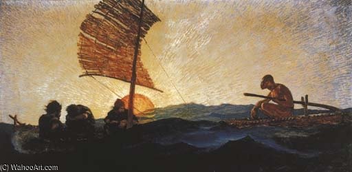 WikiOO.org - 백과 사전 - 회화, 삽화 Nc Wyeth - The Fourth Man