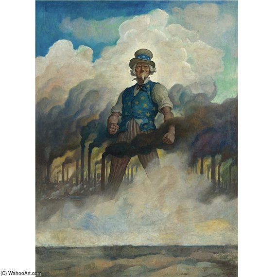 WikiOO.org - Encyclopedia of Fine Arts - Lukisan, Artwork Nc Wyeth - We're On Our Way