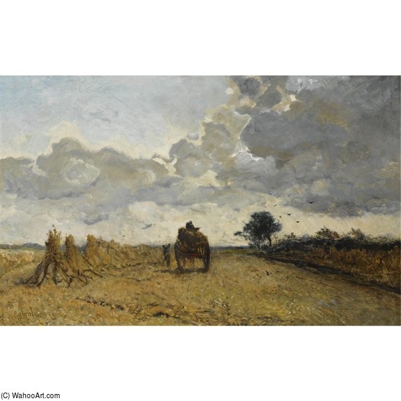 Wikioo.org - The Encyclopedia of Fine Arts - Painting, Artwork by Paul Joseph Constantine Gabriel - Harvest Time