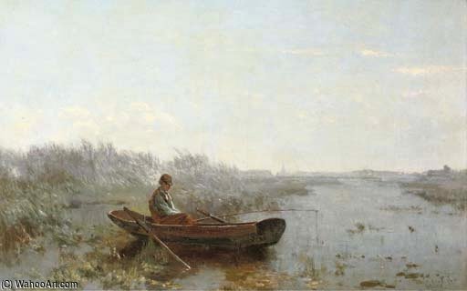 Wikioo.org - Encyklopedia Sztuk Pięknych - Malarstwo, Grafika Paul Joseph Constantine Gabriel - The Solitary Fisherman