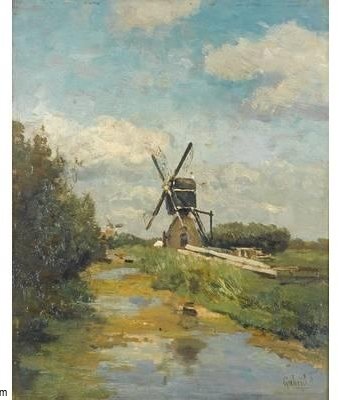 WikiOO.org - Encyclopedia of Fine Arts - Schilderen, Artwork Paul Joseph Constantine Gabriel - The Windmill