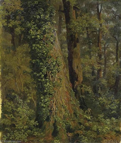 Wikioo.org – L'Encyclopédie des Beaux Arts - Peinture, Oeuvre de Robert Zund - Im Eichwald