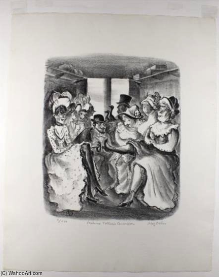 WikiOO.org – 美術百科全書 - 繪畫，作品 Rockwell Kent - 贝奥武夫与格伦德尔的母亲