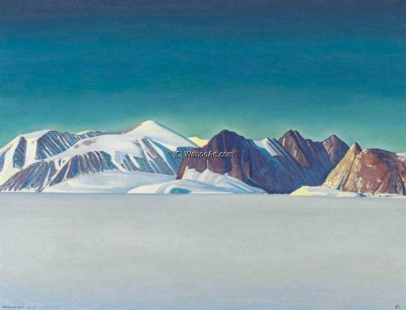 WikiOO.org - Enciklopedija dailės - Tapyba, meno kuriniai Rockwell Kent - Blue Day, Greenland