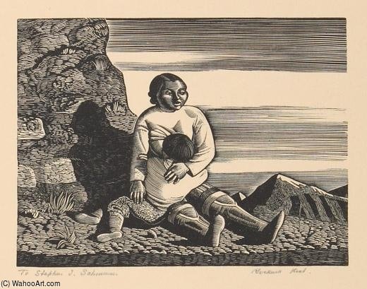 Wikioo.org - The Encyclopedia of Fine Arts - Painting, Artwork by Rockwell Kent - Greenland Hunter