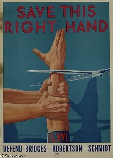 WikiOO.org - Encyclopedia of Fine Arts - Schilderen, Artwork Rockwell Kent - Save This Right Hand