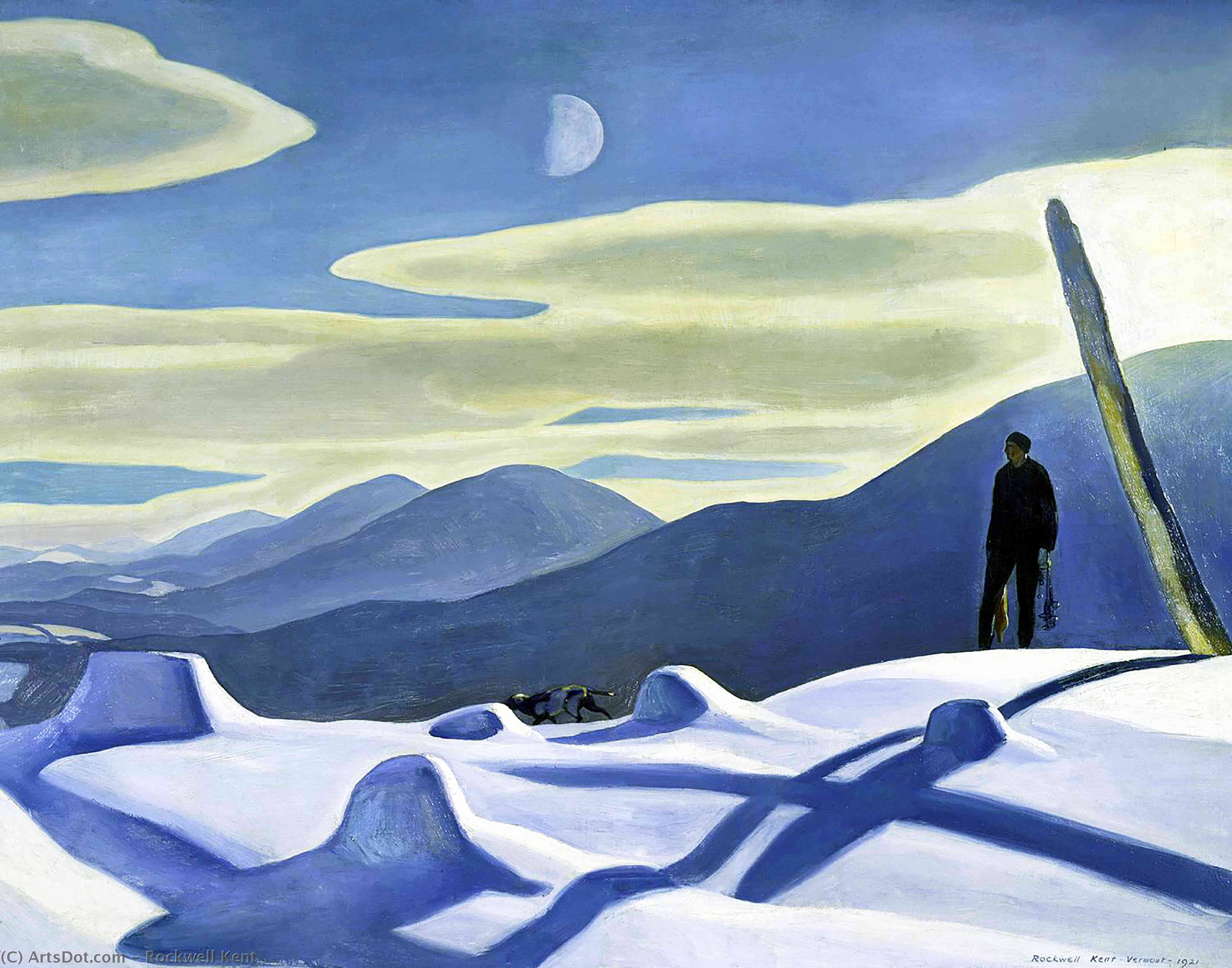 Wikioo.org - The Encyclopedia of Fine Arts - Painting, Artwork by Rockwell Kent - The Trapper