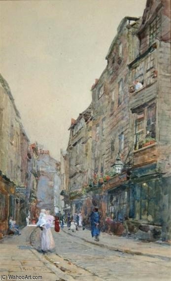 Wikioo.org - The Encyclopedia of Fine Arts - Painting, Artwork by Rose Maynard Barton - Cloth Alley