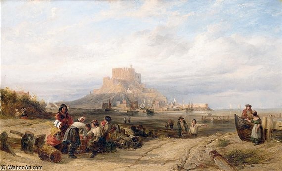 WikiOO.org - Encyclopedia of Fine Arts - Lukisan, Artwork Samuel Walters - Mount Orgueil