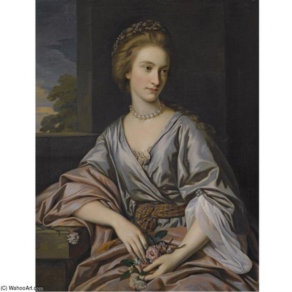 WikiOO.org - Encyclopedia of Fine Arts - Maľba, Artwork Nathaniel Dance-Holland - Portrait Of Charlotte