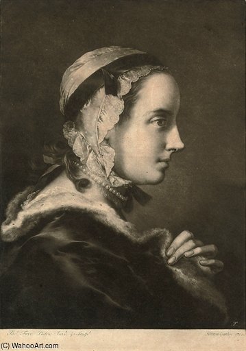 Wikioo.org - Encyklopedia Sztuk Pięknych - Malarstwo, Grafika Thomas Frye - A Fashionable Lady