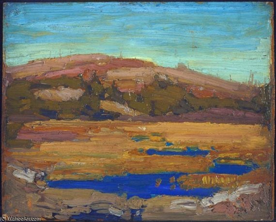 Wikioo.org - The Encyclopedia of Fine Arts - Painting, Artwork by Thomas Thompson - Cranberry Marsh