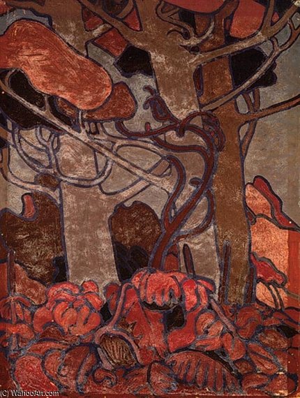 WikiOO.org - Enciclopedia of Fine Arts - Pictura, lucrări de artă Thomas Thompson - Forest Undergrowth I