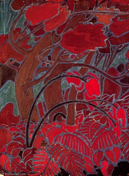 WikiOO.org - Енциклопедія образотворчого мистецтва - Живопис, Картини
 Thomas Thompson - Forest Undergrowth Iii