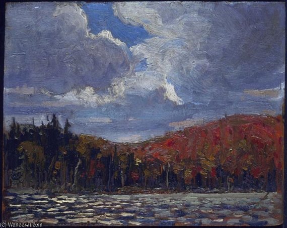 Wikioo.org - The Encyclopedia of Fine Arts - Painting, Artwork by Thomas Thompson - Hillside, Smoke Lake