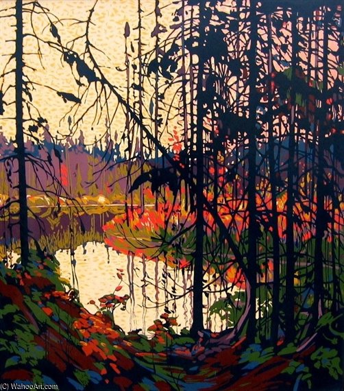 Wikioo.org - สารานุกรมวิจิตรศิลป์ - จิตรกรรม Thomas Thompson - Northern River