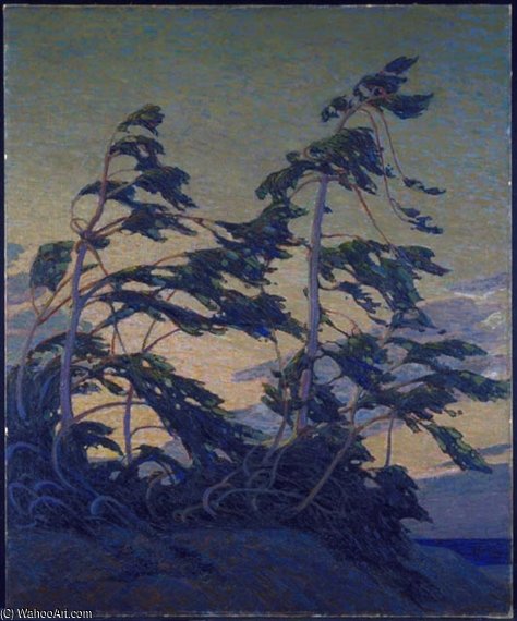Wikioo.org - สารานุกรมวิจิตรศิลป์ - จิตรกรรม Thomas Clement Thompson - Pine Island, Georgian Bay