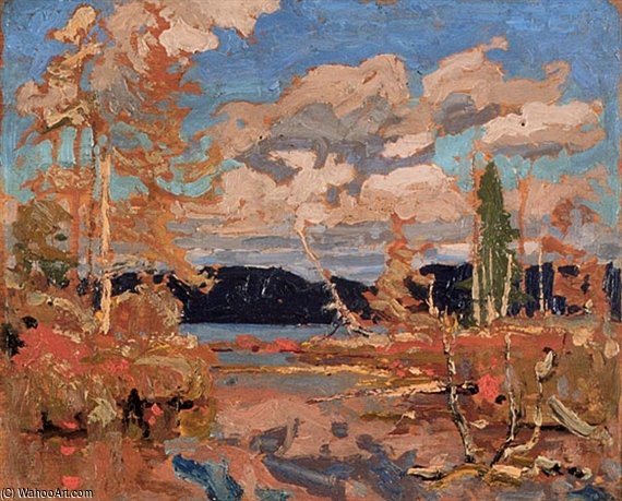 Wikioo.org - The Encyclopedia of Fine Arts - Painting, Artwork by Thomas Thompson - The Lake, Bright Day