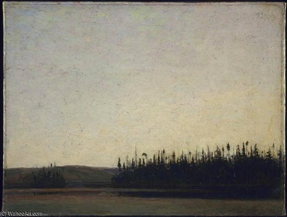 WikiOO.org - Encyclopedia of Fine Arts - Schilderen, Artwork Thomas Thompson - The Silent Lake