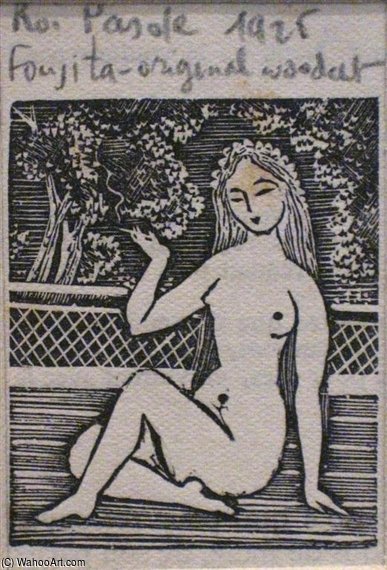 Wikioo.org – La Enciclopedia de las Bellas Artes - Pintura, Obras de arte de Léonard Tsugouharu Foujita - desnudo