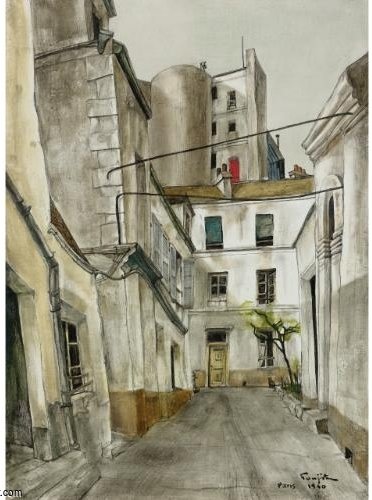 Wikioo.org - Bách khoa toàn thư về mỹ thuật - Vẽ tranh, Tác phẩm nghệ thuật Léonard Tsugouharu Foujita - Paris