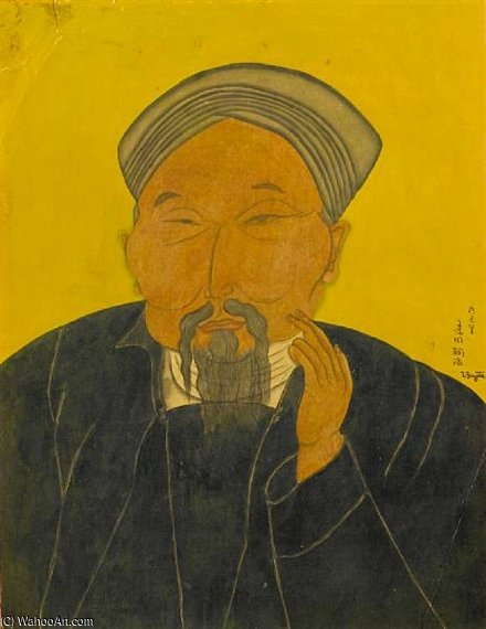 Wikioo.org - The Encyclopedia of Fine Arts - Painting, Artwork by Léonard Tsugouharu Foujita - Portrait Of A Gentleman