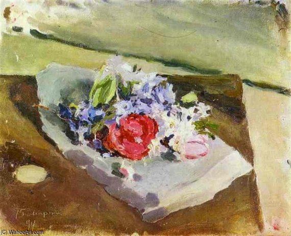WikiOO.org - Encyclopedia of Fine Arts - Festés, Grafika Victor Borisov Mtov - Flowers