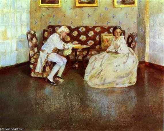 Wikioo.org - The Encyclopedia of Fine Arts - Painting, Artwork by Victor Borisov Mtov - Silence (indoors)