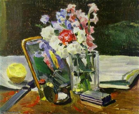 Wikioo.org - The Encyclopedia of Fine Arts - Painting, Artwork by Victor Borisov Mtov - Still Life With Flowers