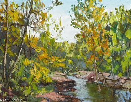 Wikioo.org - The Encyclopedia of Fine Arts - Painting, Artwork by Walter Emerson Baum - Autumn Creek