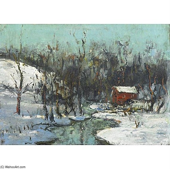 WikiOO.org - Encyclopedia of Fine Arts - Maalaus, taideteos Walter Emerson Baum - Red Mill