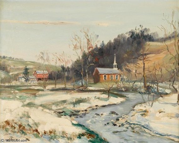 Wikioo.org - The Encyclopedia of Fine Arts - Painting, Artwork by Walter Emerson Baum - Scene North Of Kutztown, Pa